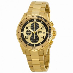 Invicta Signature II Chronograph Gold-tone Dial Gold-tone Men's Watch 7472