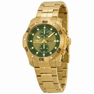 Invicta Signature II Chronograph Green/Gold-tone Dial Men's Watch 7385