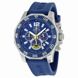 Invicta Signature II Chronograph Nautical Blue Dial Blue Rubber Men's Watch 7431