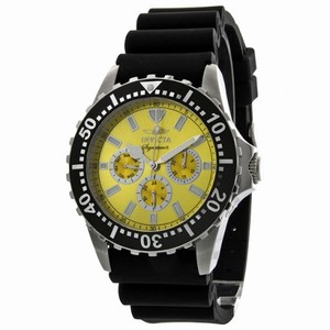 Invicta Signature II Divers Yellow Dial Black Rubber Men's Watch 7439