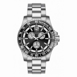 Invicta Signature Multi-Function Black Dial Stainless Steel Men's Watch 7005