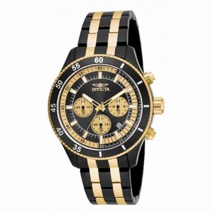 Invicta Specialty Black and Gold-Tone Stainless Steel Men's Watch 18056