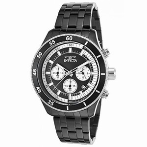 Invicta Specialty Black and Silver Dial Gunmetal Ion-plated Men's Watch 17737
