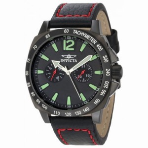 Invicta Specialty Black Dial Black Ion-plated Stainless Steel Men's Watch 0857