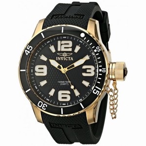 Invicta Specialty Black Dial Black Polyurethane Men's Watch 1672