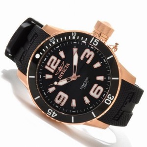 Invicta Specialty Black Dial Black Polyurethane Men's Watch 1673