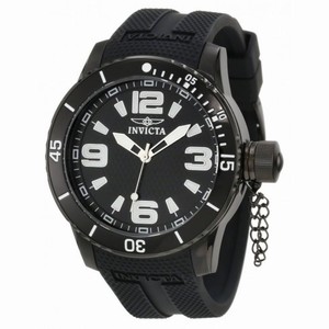 Invicta Specialty Black Dial Black Polyurethane Men's Watch 1674