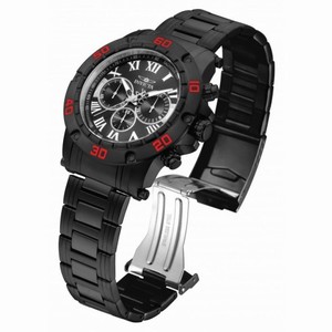 Invicta Specialty Black Dial Black Stainless Steel Men's Chronograph Watch 19706