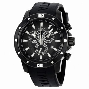 Invicta Specialty Black Dial Chronograph Black Rubber Men's Watch 11390