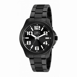 Invicta Specialty Black Dial Men's Black Stainless Steel Watch 21399