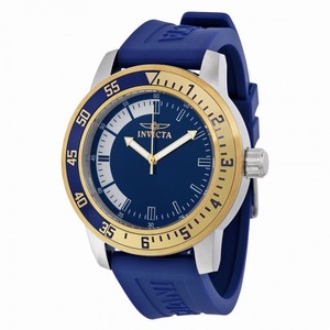 Invicta Specialty Blue Dial Blue Rubber Men's Watch 12847