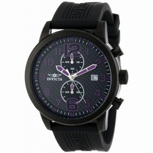 Invicta Specialty Chronograph Black Dial Black Ion-plated Men's Watch 13838