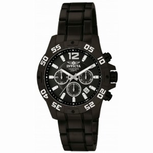Invicta Specialty Chronograph Black Dial Black Ion-plated Men's Watch 1505