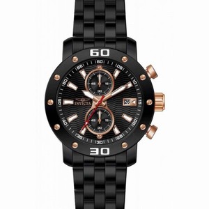Invicta Specialty Chronograph Black Dial Black Ion-plated Men's Watch 17736