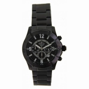 Invicta Specialty Chronograph Black Dial Black IP Stainless Steel Men's Watch 1425