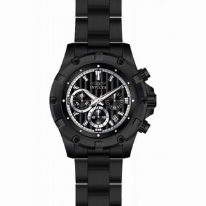 Invicta Specialty Chronograph Black Dial Black Silicone Men's Watch 15608