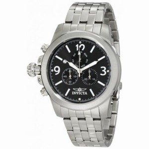 Invicta Specialty Chronograph Black Dial Stainless Steel Men's Watch 10054