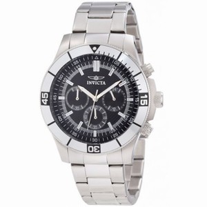 Invicta Specialty Chronograph Black Dial Stainless Steel Men's Watch 12839