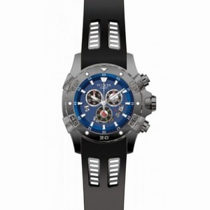Invicta Specialty Chronograph Blue Dial Black Polyurethane Men's Watch 15860