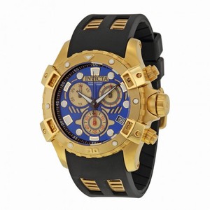 Invicta Specialty Chronograph Blue Dial Black Polyurethane Men's Watch 18860