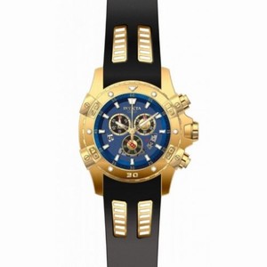 Invicta Specialty Chronograph Blue Dial Black Rubber Men's Watch 15856
