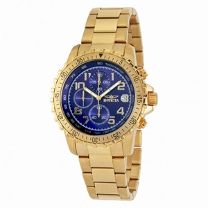 Invicta Specialty Chronograph Blue Dial Gold-tone Men's Watch 6399