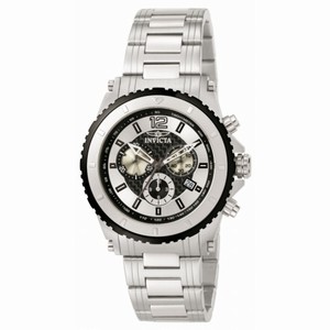 Invicta Specialty Chronograph Carbon Fiber Dial Stainless Steel Men's Watch 1008