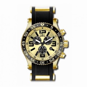 Invicta Specialty Chronograph Gold Dial Gold-Tone Stainless Steel Men's Watch 12142