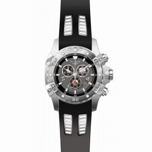 Invicta Specialty Chronograph Grey Dial Black Polyurethane Men's Watch 15855