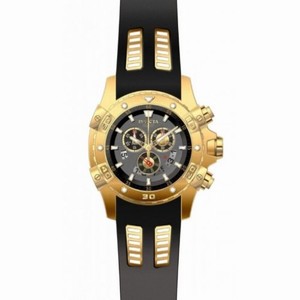Invicta Specialty Chronograph Grey Dial Black Rubber Men's Watch 15857