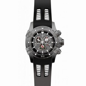 Invicta Specialty Chronograph Gunmetal Dial Black Polyurethane Men's Watch 15859