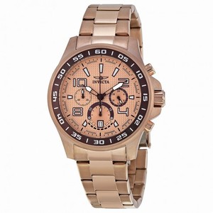 Invicta Specialty Chronograph Rose Dial Rose Gold Ion-plated Men's Watch 14393