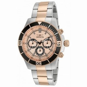 Invicta Specialty Chronograph Rose Dial Two-tone Men's Watch 12842