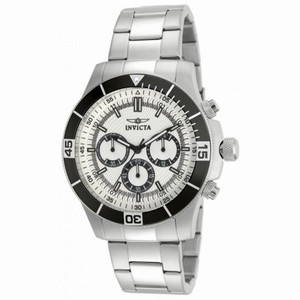 Invicta Specialty Chronograph Silver Dial Stainless Steel Men's Watch 12841