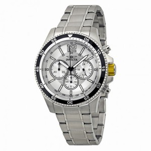 Invicta Specialty Chronograph Silver Dial Stainless Steel Men's Watch 13975