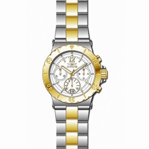 Invicta Specialty Chronograph White Dial Two-tone Ladies Watch 14855