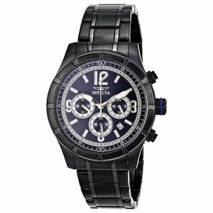 Invicta Specialty Classic Chronograph Blue Dial Black PVD Men's Watch 11380