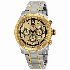 Invicta Specialty Classic Chronograph Gold Dial Men's Watch 11374