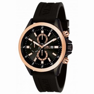 Invicta Specialty GMT Black Dial Rose Gold-Tone Stainless Steel Men's Watch 1842