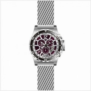 Invicta Specialty GMT Multi-Function Burgundy Dial Stainless Steel Men's Watch 80266
