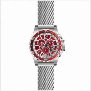 Invicta Specialty GMT Multi-Function Red Dial Stainless Steel Men's Watch 80264