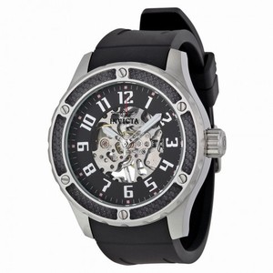 Invicta Specialty Mechanical Skeleton Dial Black Silicone Men's Watch 16278