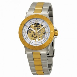 Invicta Specialty Mechanical White Skeletal Dial Two-tone Ladies Watch 17249