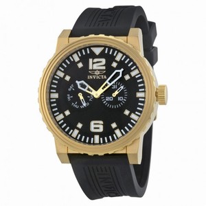 Invicta Specialty Multi-Function Black Dial Black Polyurethane Men's Watch 13646