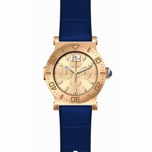 Invicta Specialty Multi-Function Rose Dial Blue Leather Men's Watch 14917