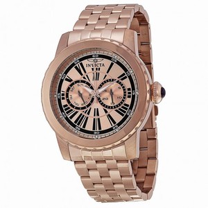 Invicta Specialty Multi-Function Rose Dial Rose Gold Ion-plated Men's Watch 14590