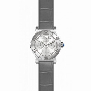Invicta Specialty Multi-Function Silver Dial Grey Leather Ladies Watch 14919