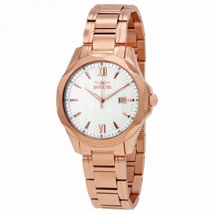 Invicta Specialty Silver Dial 18kt Rose Gold-plated Swiss Quartz Men's Watch 18110