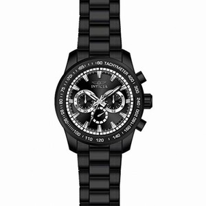 Invicta Speedway Chronograph Black Dial Black Ion-plated Men's Watch 21815