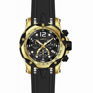 Invicta Speedway Chronograph Black Dial Black Polyurethane Men's Watch 20073